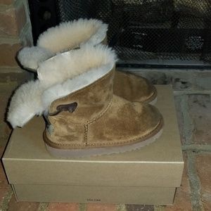 Little Girl's Brown Ugg Boots